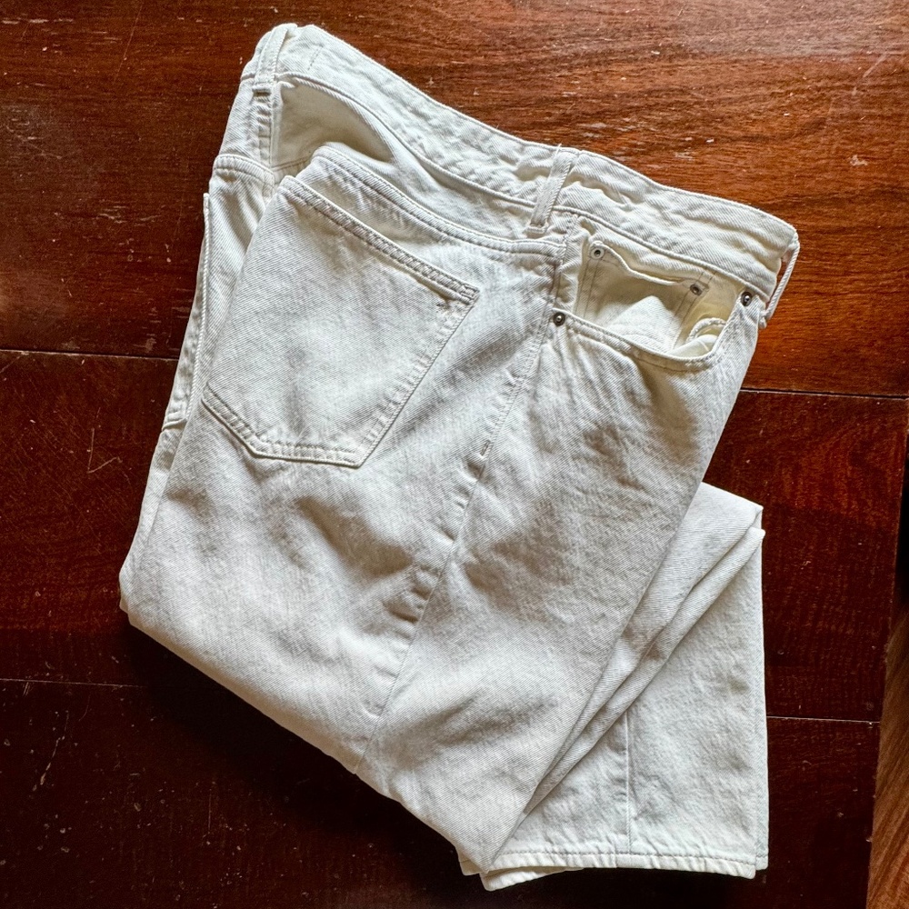 Madewell The Darted Barrel Leg Jean - 29Tall - Vintage Canvas - Like New